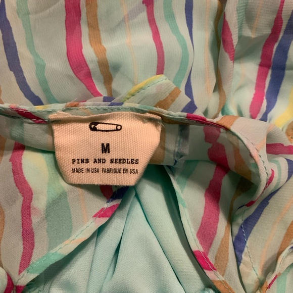 Anthropologie Pins & Needles Multicolored Open Back Hi-Low Sundress Size M - Picture 10 of 16